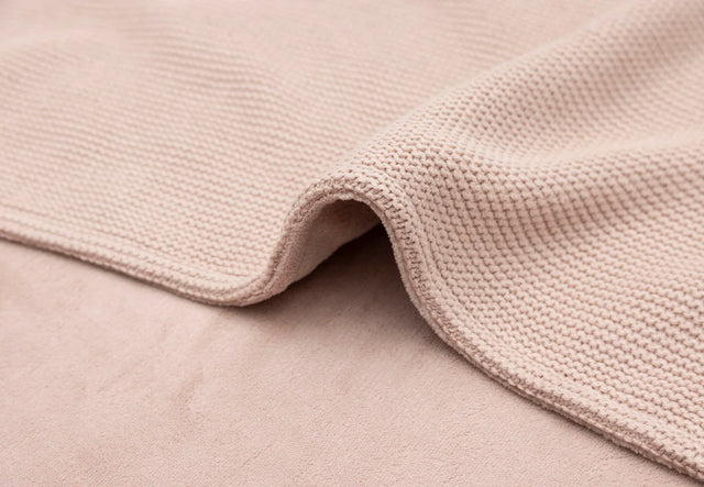 Jollein deken basic knit fleece - Wild rose