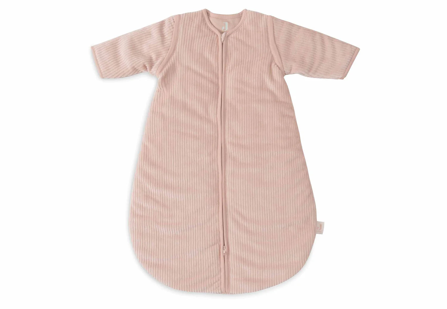 Jollein slaapzak met afritsbare mouwen rib - Wild rose
