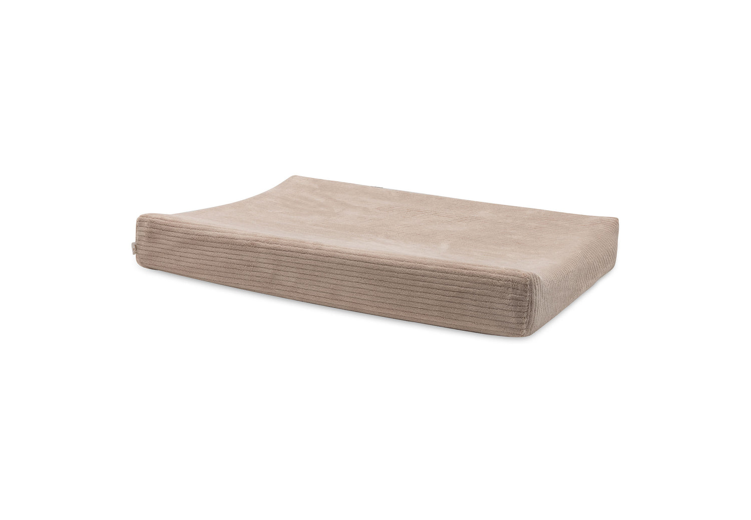 Jollein aankleedkussenhoes cloudy rib 50x70 - Milky coffee
