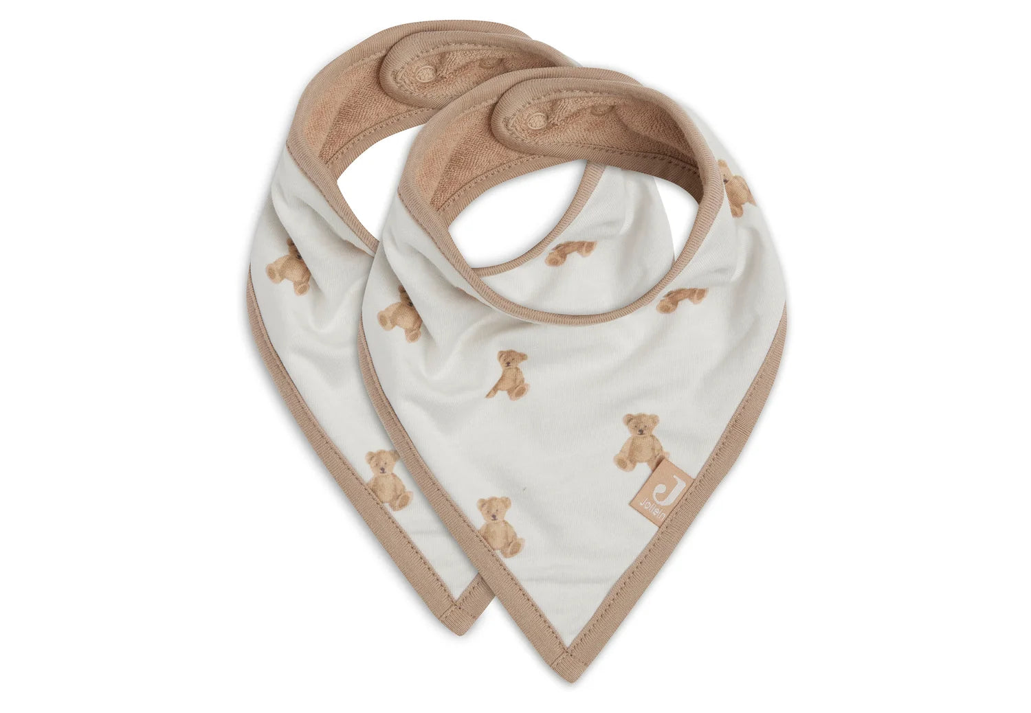 Jollein slab bandana 2stuks - Teddybear