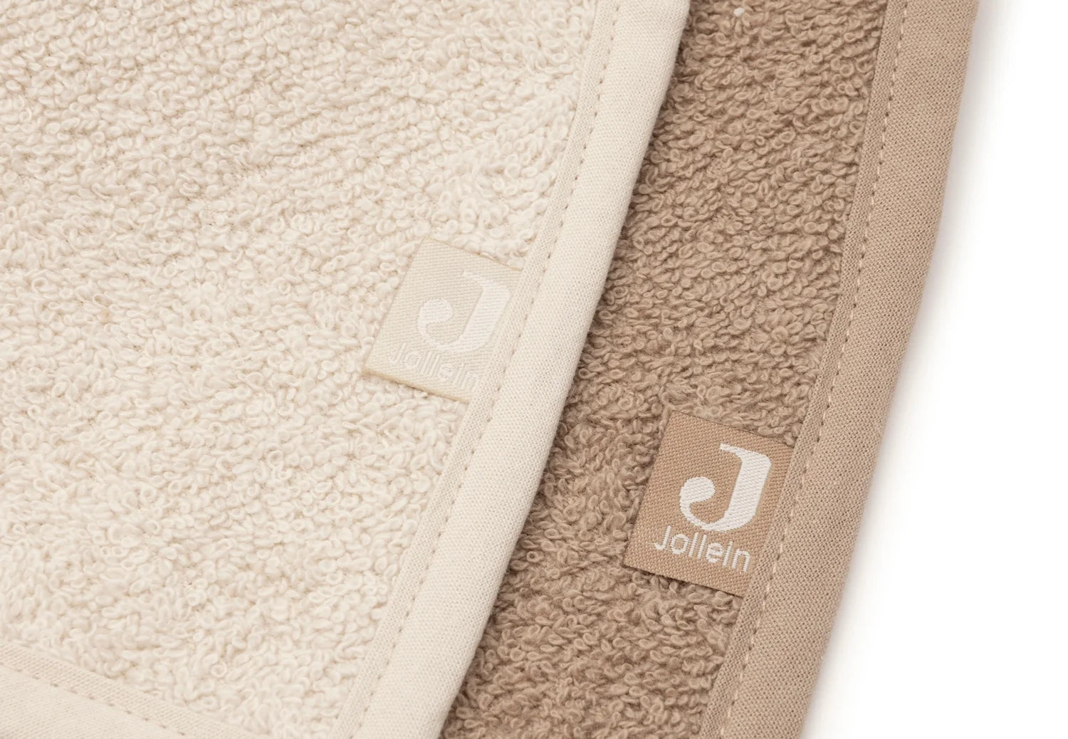 Jollein slab bandana 2pack - Milky coffee/ sand