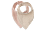 Jollein slab bandana 2pack - Silk rose/ sand