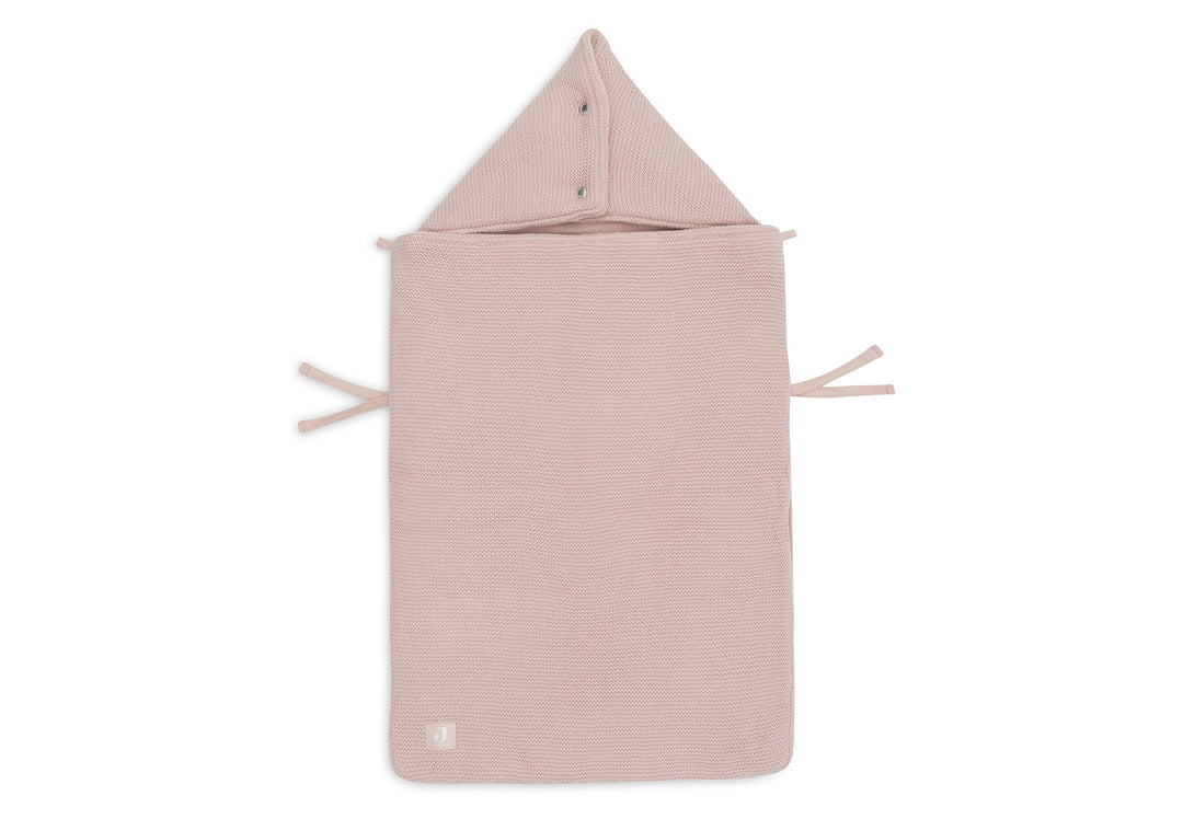 Jollein voetenzak groep 0+ 3/5 punts gordel basic knit - Wild rose