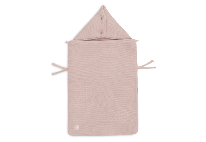 Jollein voetenzak groep 0+ 3/5 punts gordel basic knit - Wild rose