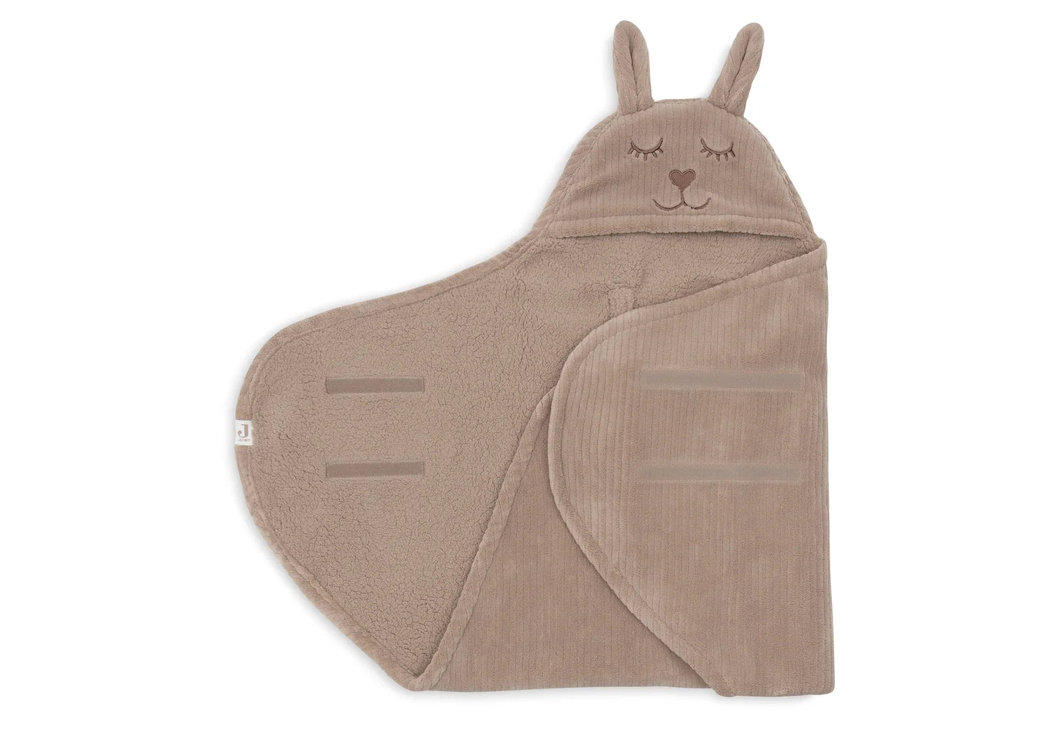 Jollein wikkeldeken cloudy rib - Milky coffee