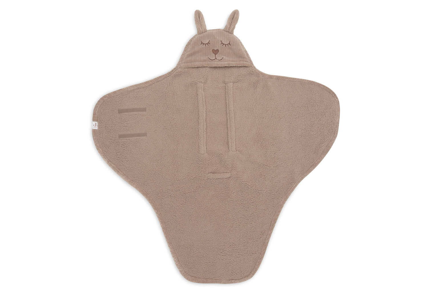 Jollein wikkeldeken cloudy rib - Milky coffee