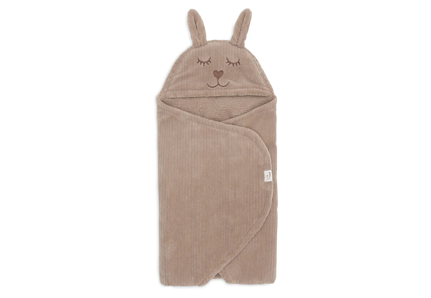 Jollein wikkeldeken cloudy rib - Milky coffee