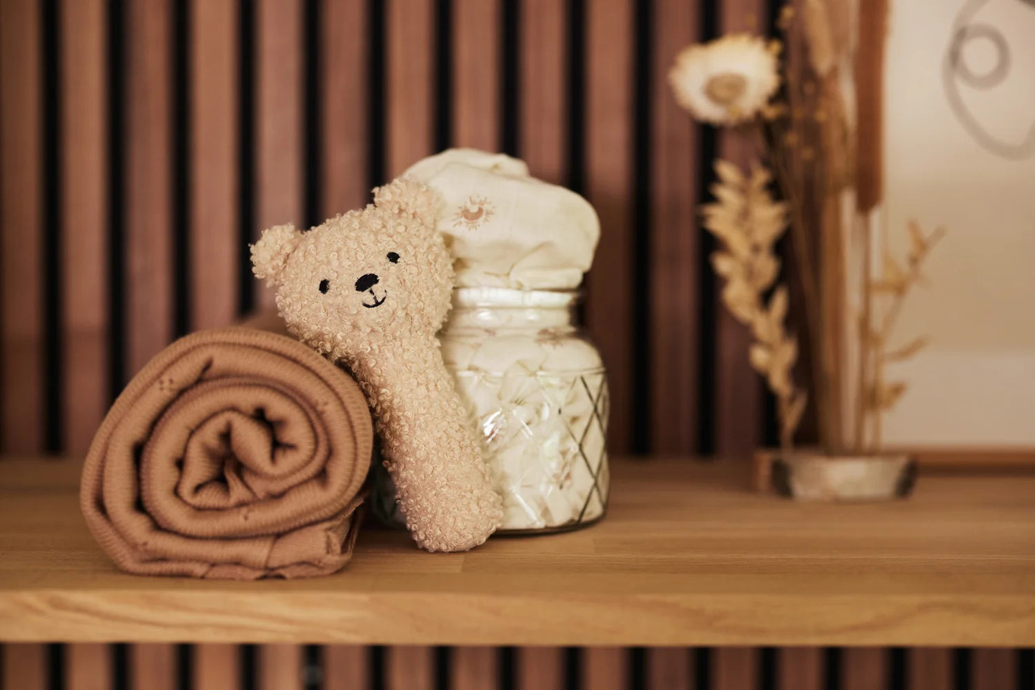 Jollein rammelaar teddybear - Naturel