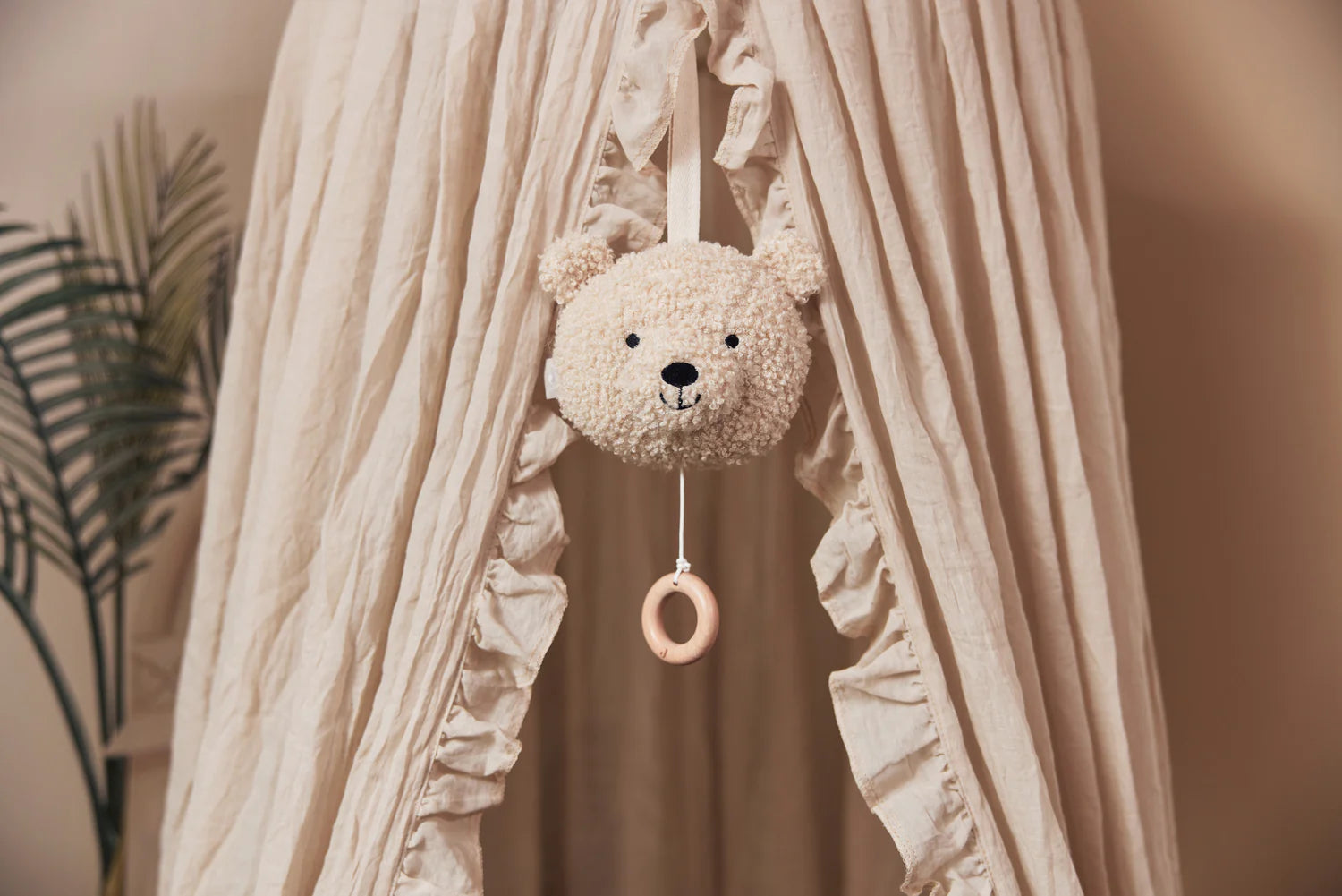 Jollein muziekhanger teddybear - Naturel