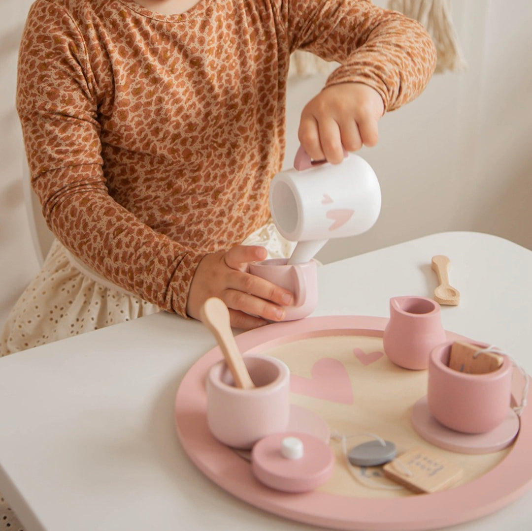 Label Label theeset - roze