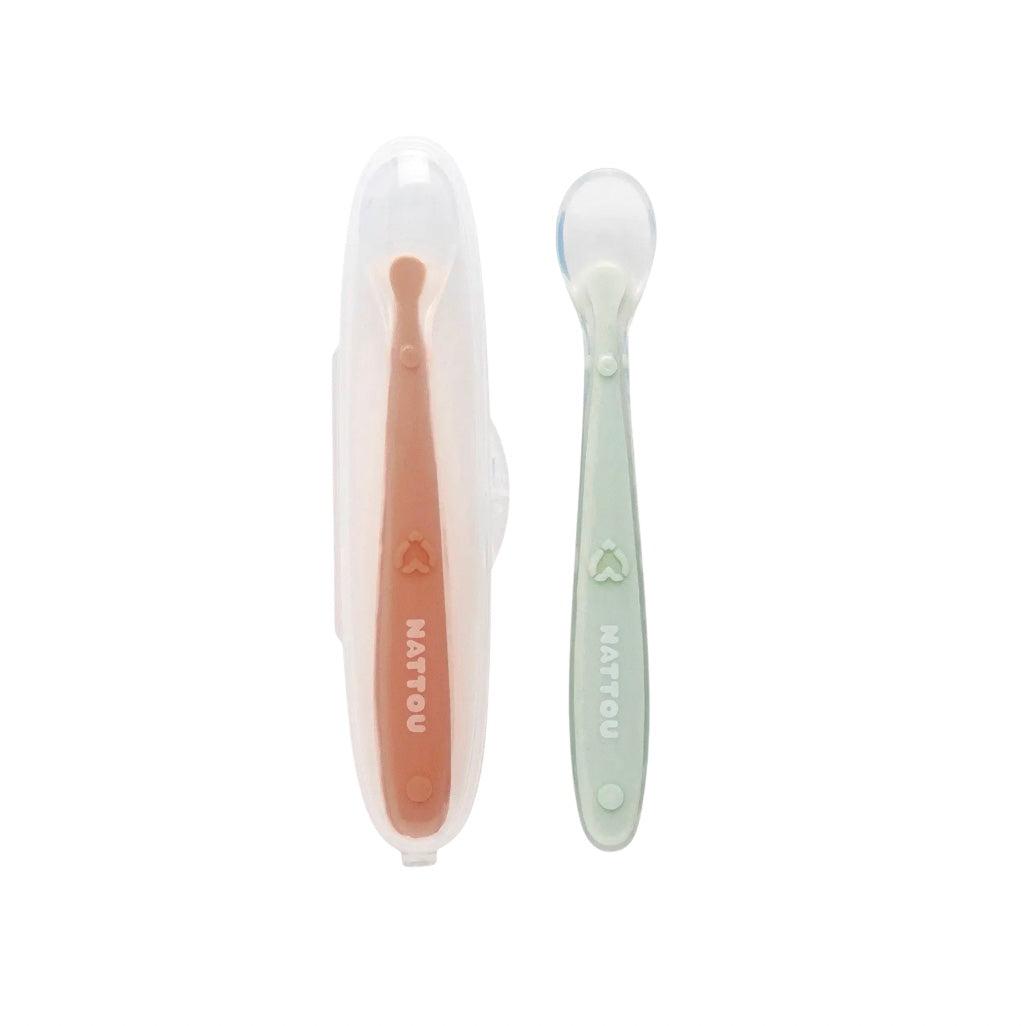 Nattou siliconen lepels 2stuks - Multicolors
