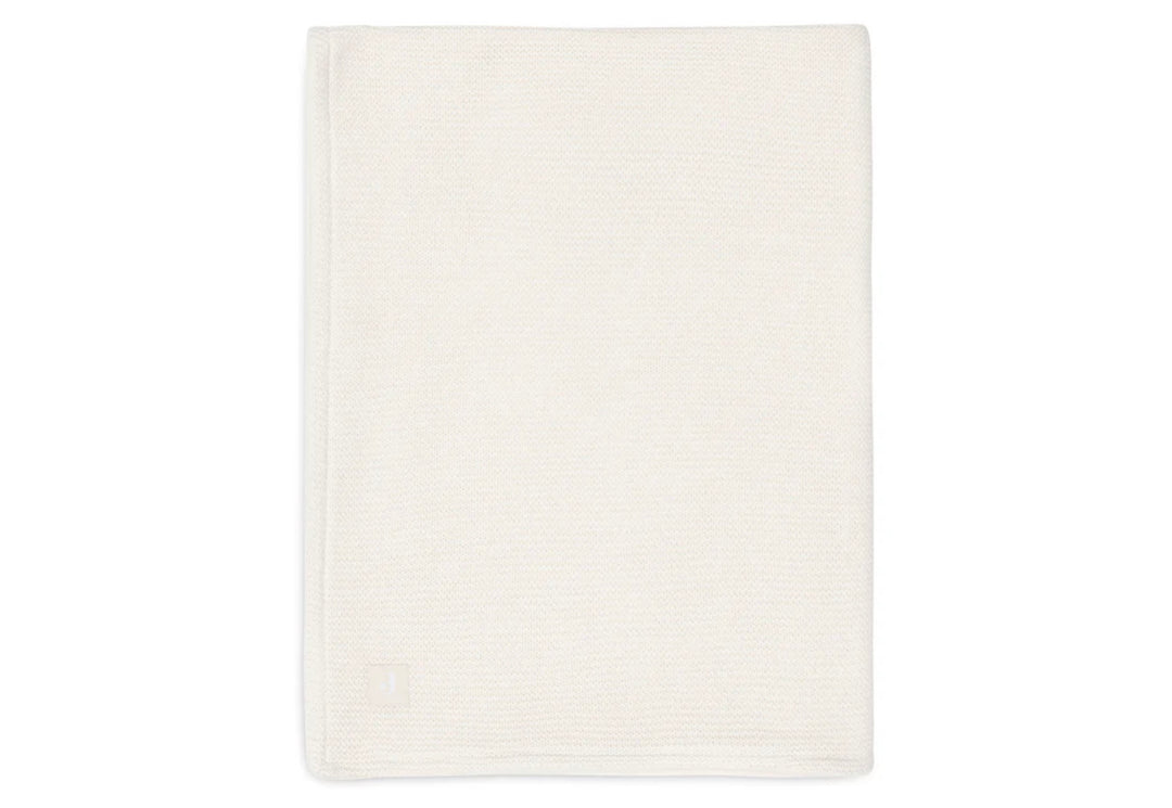Jollein wiegdeken 75x100cm Basic Knit - Ivory/coral Fleece