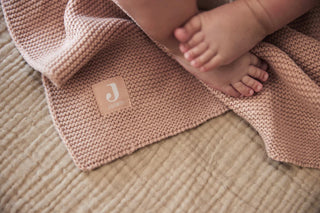 Jollein wiegdeken 75x100cm Basic Knit - Wild Rose