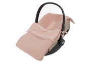 Jollein voetenzak groep 0+ 3/5 punts gordel basic knit - Wild rose