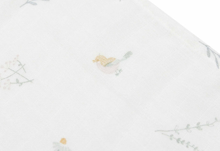 Jollein hydrofiele doek small 70x70 - Lovely Birds - 3 stuks