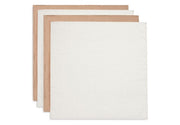 Jollein hydrofiele doeken 4-pack 70x70 - Biscuit / ivory