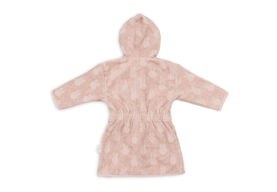Jollein badjas 1/2 jaar miffy jacquard - Wild Rose