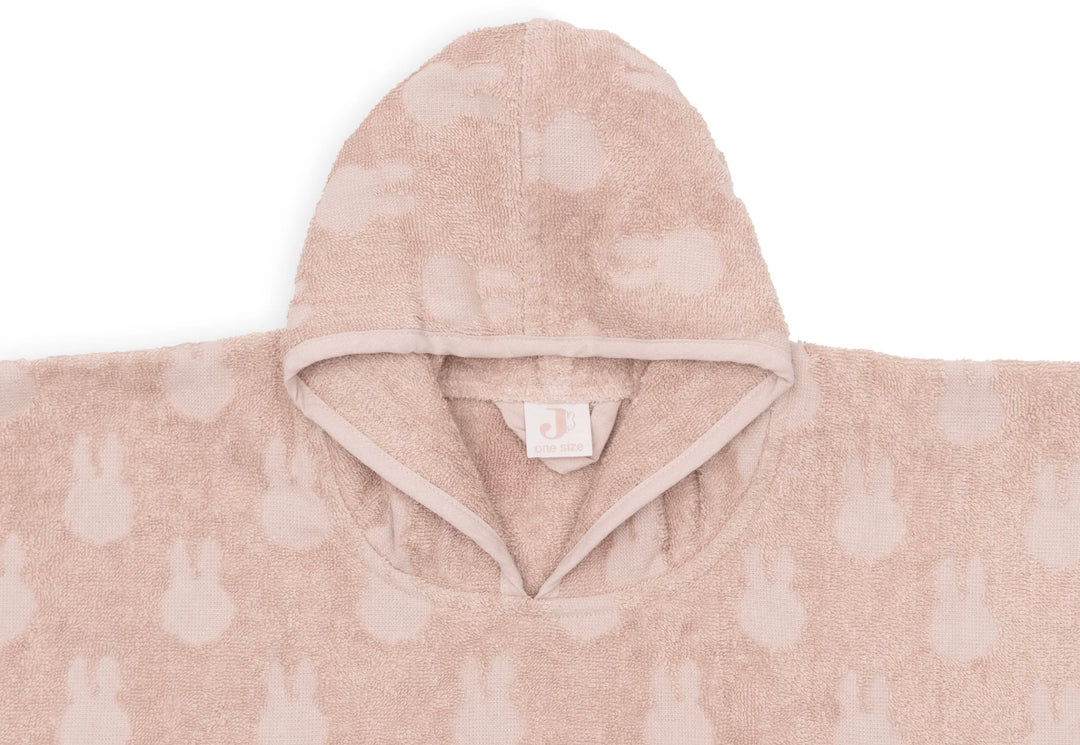Jollein badponcho miffy jacquard - Wild Rose