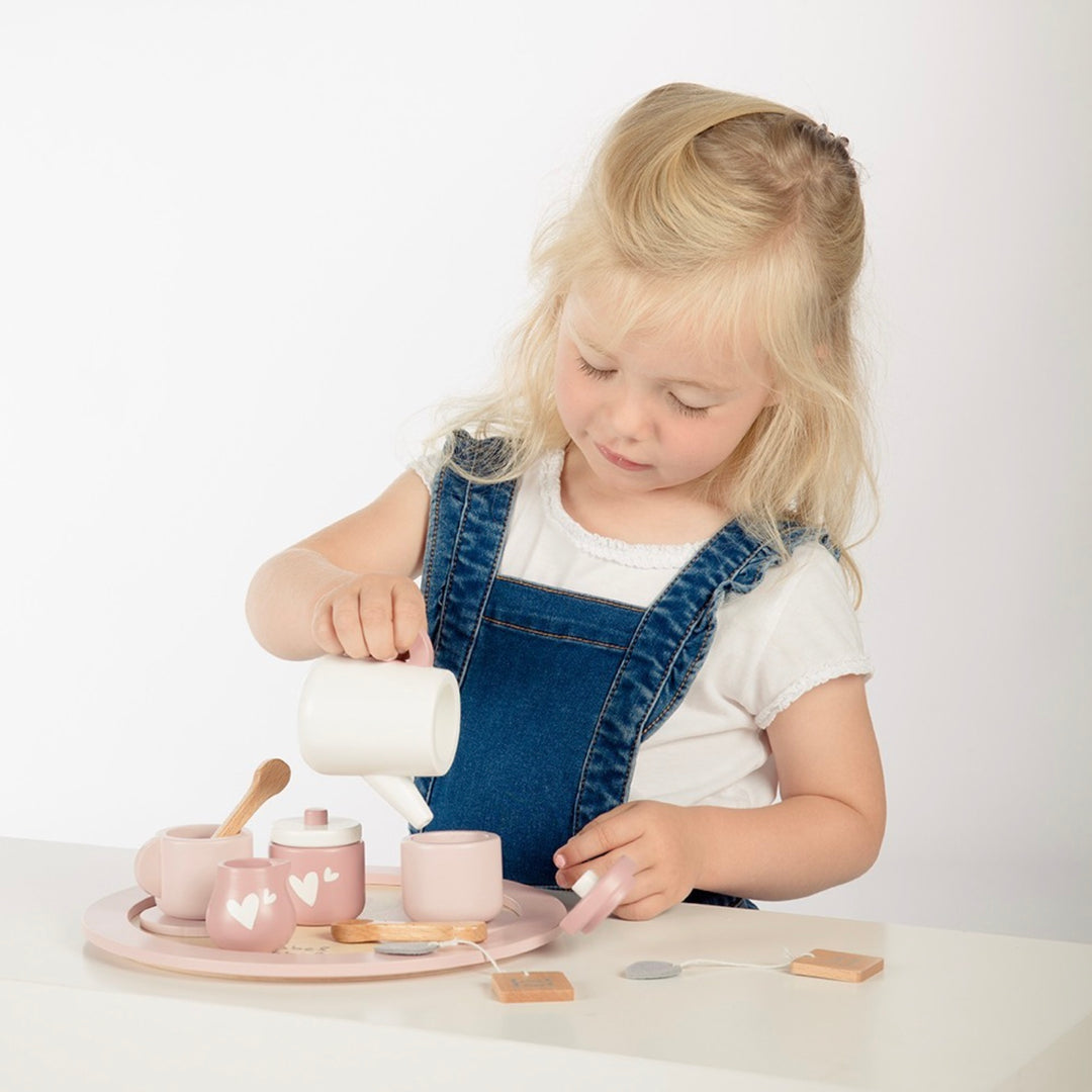 Label Label theeset - roze
