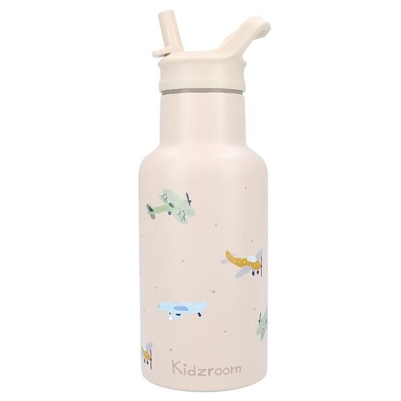 Kidzroom drinkfles 350ml small talk - Beige