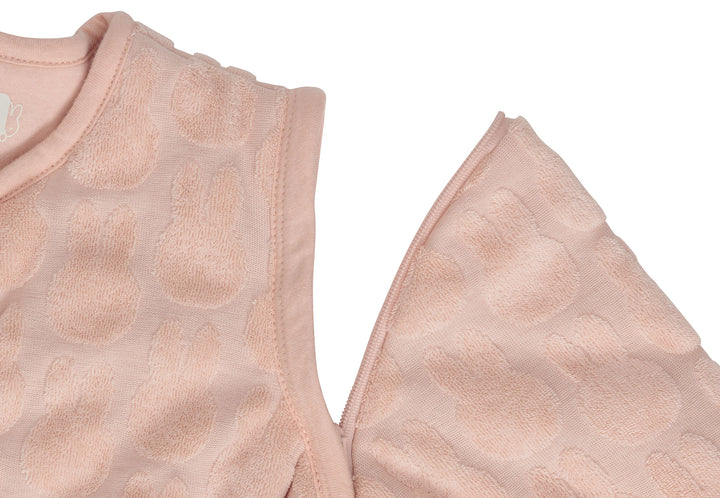 Jollein slaapzak met afritsbare mouwen miffy jacquard - Wild Rose