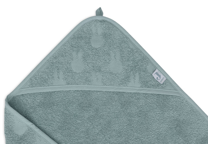 Jollein badcape badstof 75x75 miffy jacquard - Sea Green