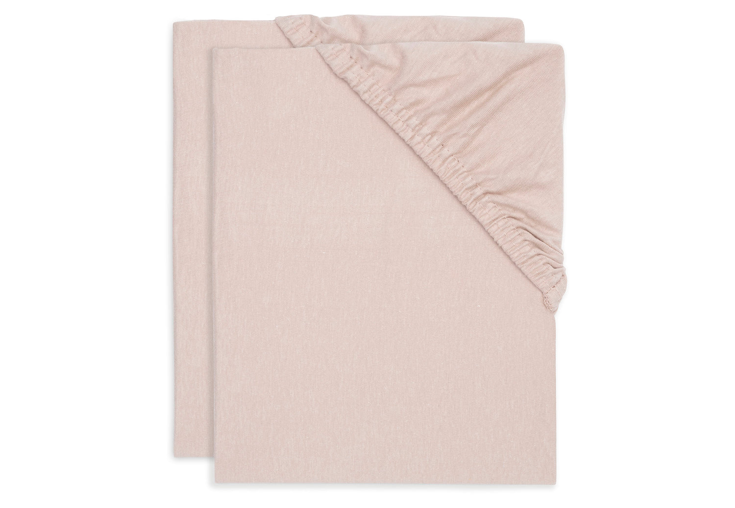 Jollein hoeslakens jersey 2-pack 60x120 - Wild rose