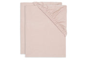 Jollein hoeslakens jersey 2-pack 60x120 - Wild rose