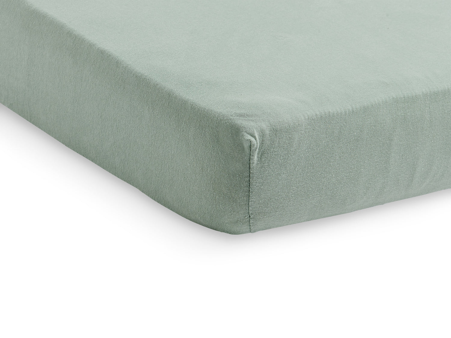 Jollein hoeslakens jersey 2pack - Ash green