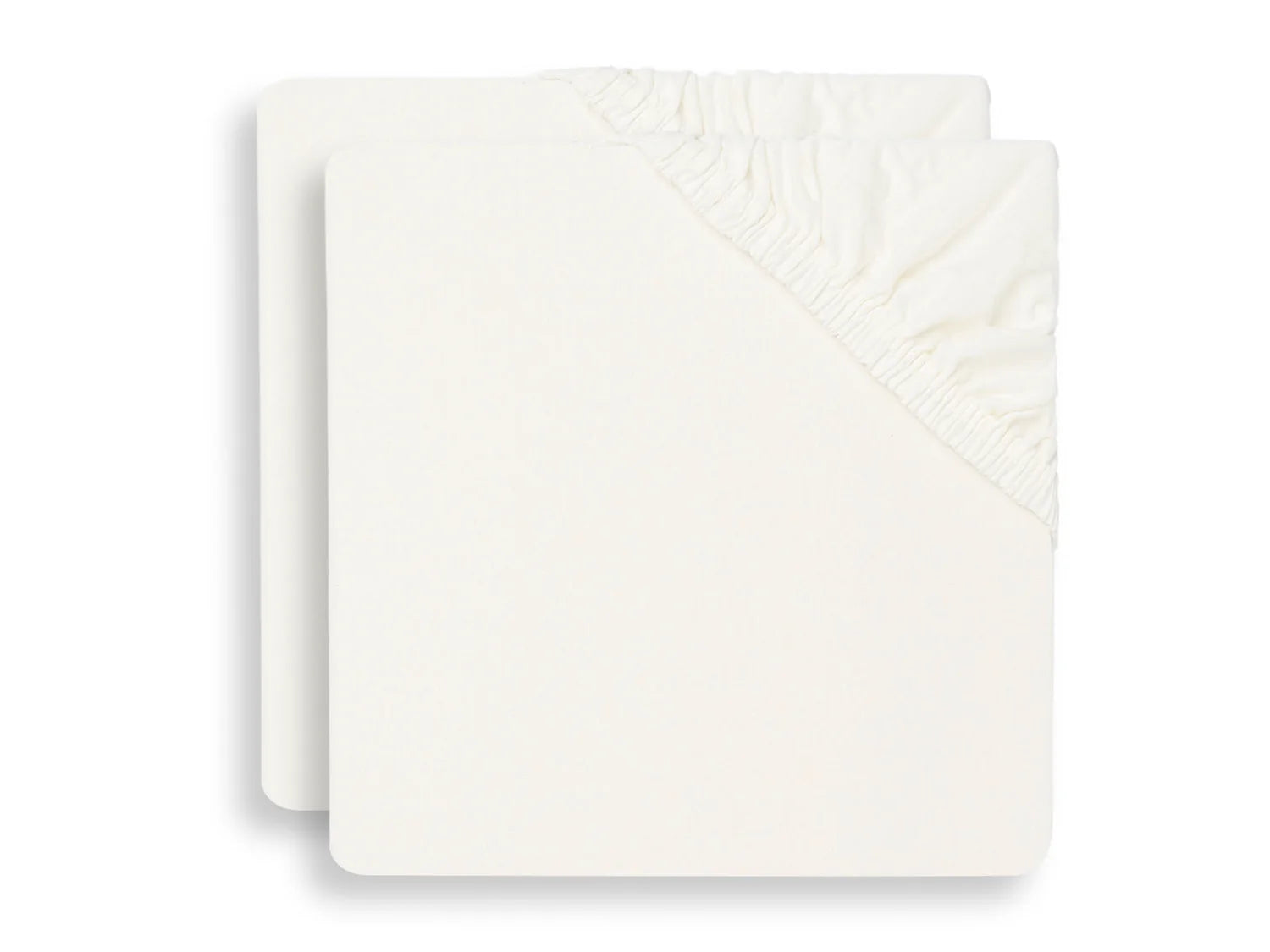 Jollein hoeslakens jersey 2-pack 60x120 - Ivory