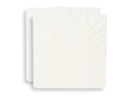 Jollein hoeslakens jersey 2-pack 60x120 - Ivory