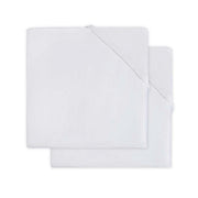 Jollein molton 2-pack 60x120 - Wit