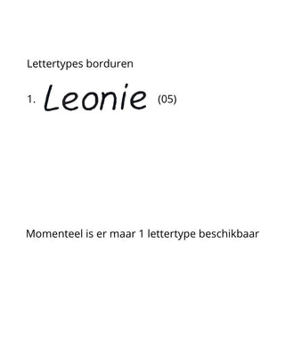 Borduur lettertypes