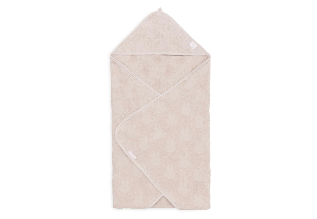Jollein badcape badstof 75x75 miffy jacquard - Nougat