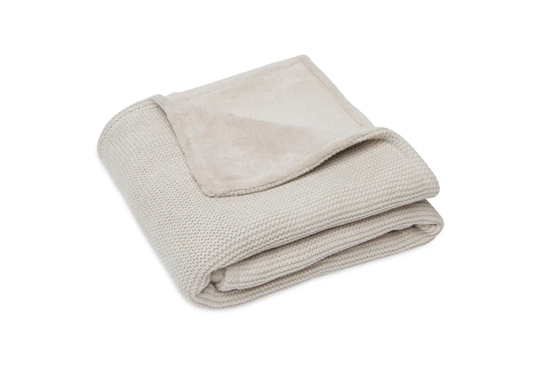 Jollein wiegdeken 75x100cm Basic Knit - Nougat/Fleece