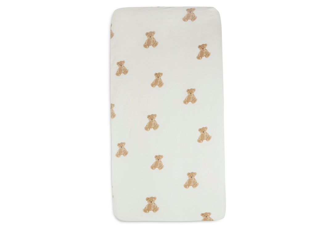 Jollein hoeslaken jersey - Teddy Bear