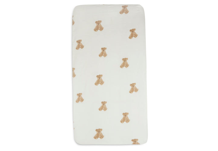 Jollein hoeslaken jersey - Teddy Bear