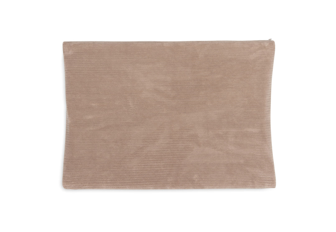 Jollein aankleedkussenhoes 50x70 cloudy rib - Milky coffee