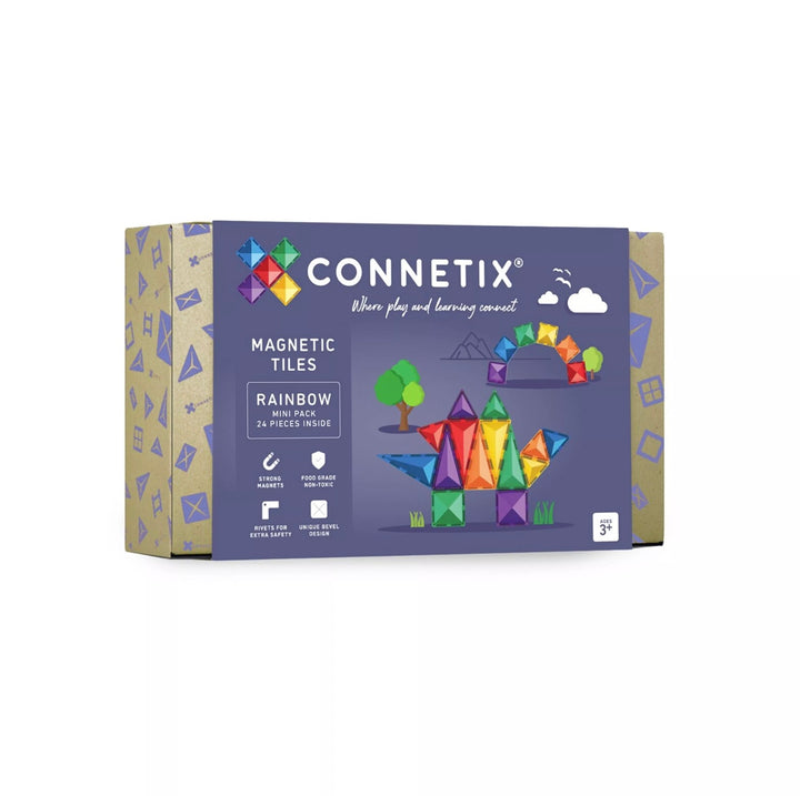 Connetix - magnetische tegels regenboog mini pack 24 stuks