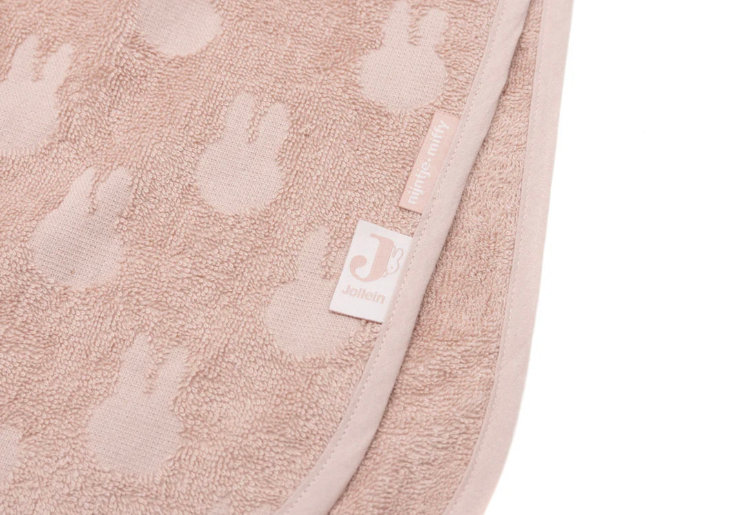 Jollein badponcho miffy jacquard - Wild Rose