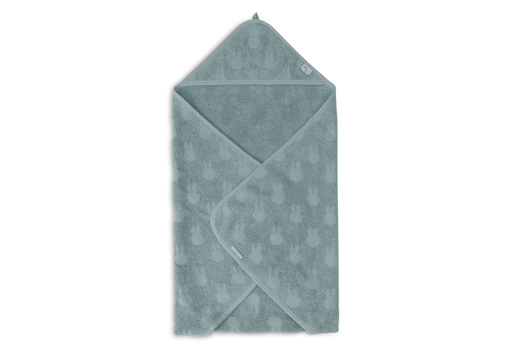 Jollein badcape badstof 75x75 miffy jacquard - Sea Green