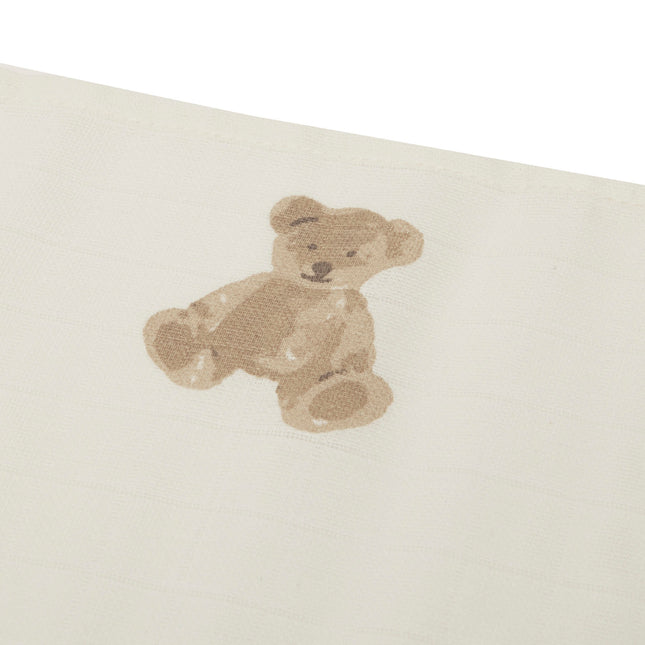 Jollein hydrofiele doeken 3-pack 70x70 - Teddybear