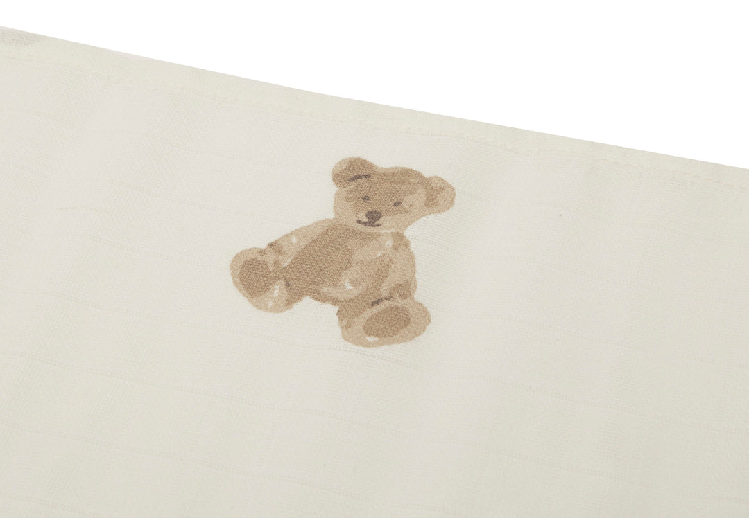 Jollein hydrofiele doeken 3-pack 70x70 - Teddybear