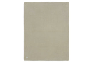 Jollein wiegdeken 75x100cm Basic Knit - Olive Green/Fleece