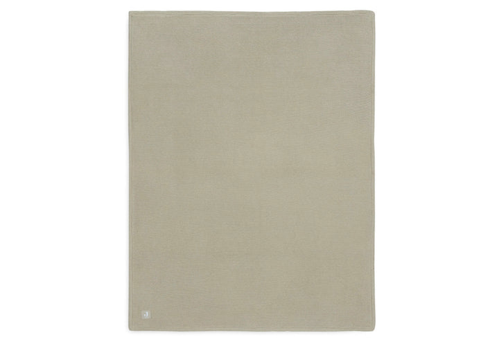 Jollein wiegdeken 75x100cm Basic Knit - Olive Green/Fleece