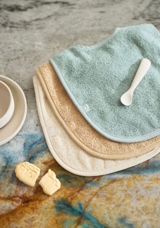 Jollein slab badstof - Sea green/ Nougat/ Biscuit 3 stuks