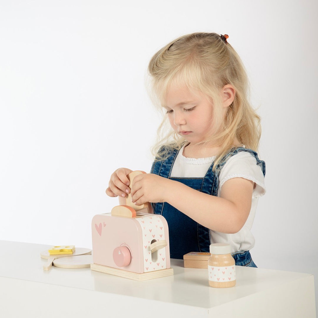 Label Label broodrooster - roze