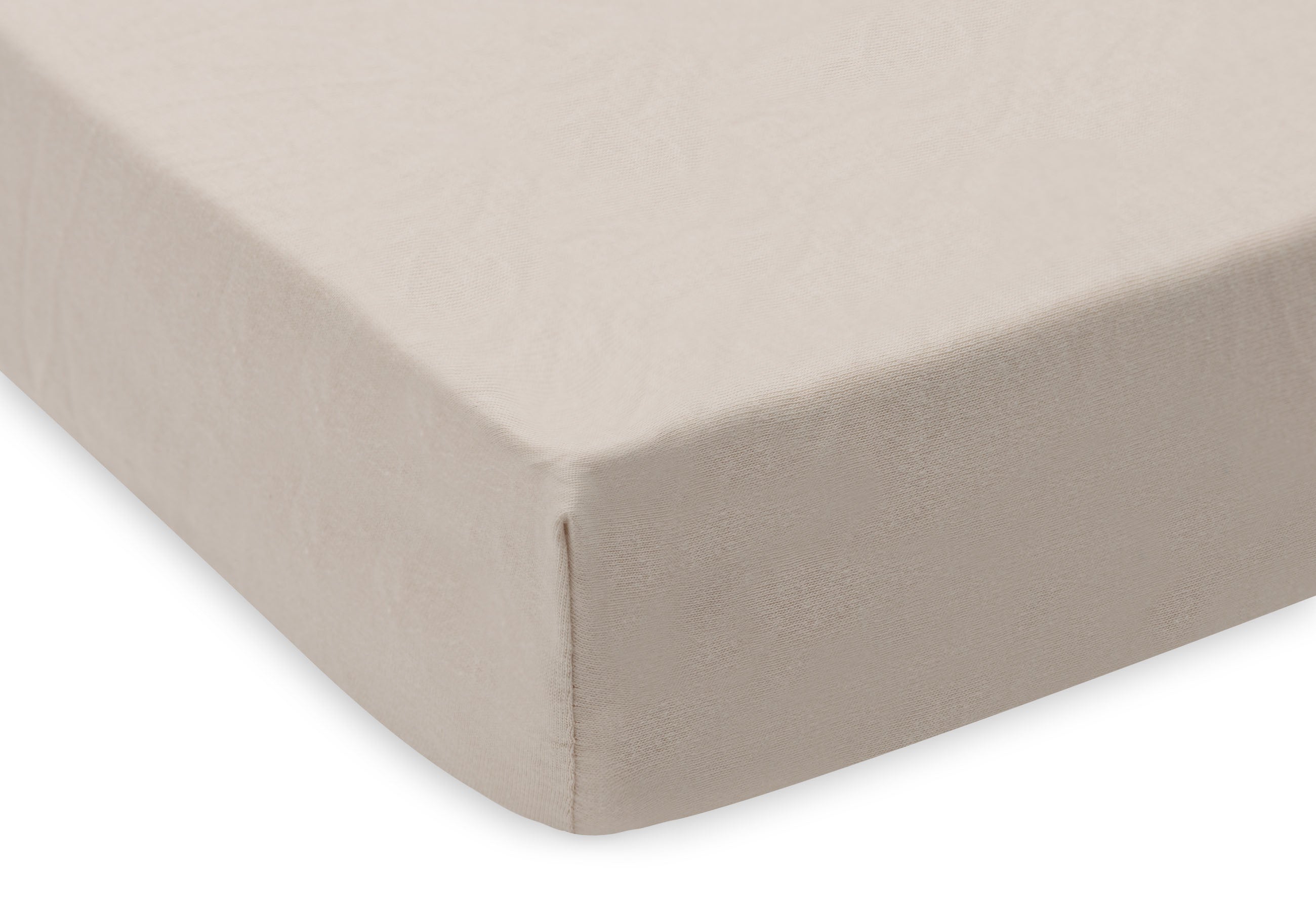 Jollein hoeslakens jersey 2-pack 60x120 - Nougat / Ivory
