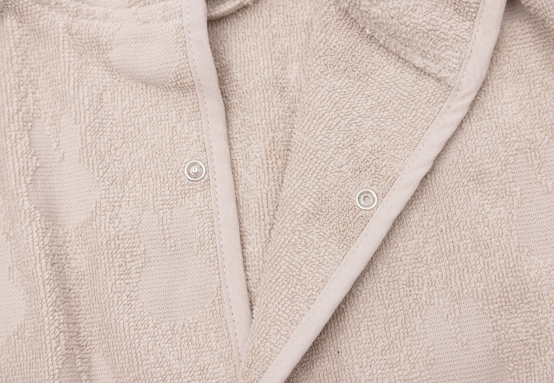 Jollein badjas 1/2 jaar miffy jacquard - Nougat