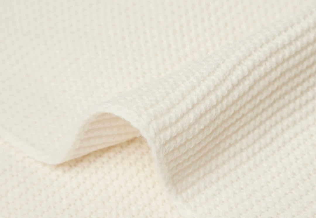 Jollein wiegdeken 75x100cm Basic Knit - Ivory